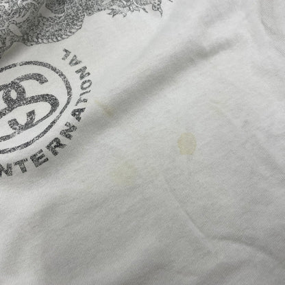 【中古品】【メンズ】 OLD STUSSY オールドステューシー USA製 両シングル 紺タグ 90S DRAGON SS TEE ドラゴン ショートスリーブ ティー トップス 半袖 142-260506-cs-13-izu サイズ：L カラー：ホワイト 万代Net店