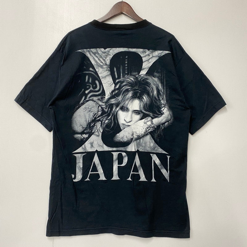 【中古品】【メンズ】 X JAPAN エックスジャパン MICHAEL YOSHIKI SS TEE マイケル ヨシキ ショートスリーブ ティー トップス 半袖 146-260506-cs-16-izu サイズ：XL カラー：ブラック 万代Net店