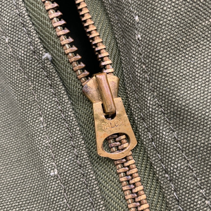 【中古品】【メンズ/レディース】 VINTAGE 推定60’S TALON ZIP BOSTON BAG タロン ジップ ボストン バッグ カバン 鞄 188-260507-cs-18-izu カラー：カーキ 万代Net店