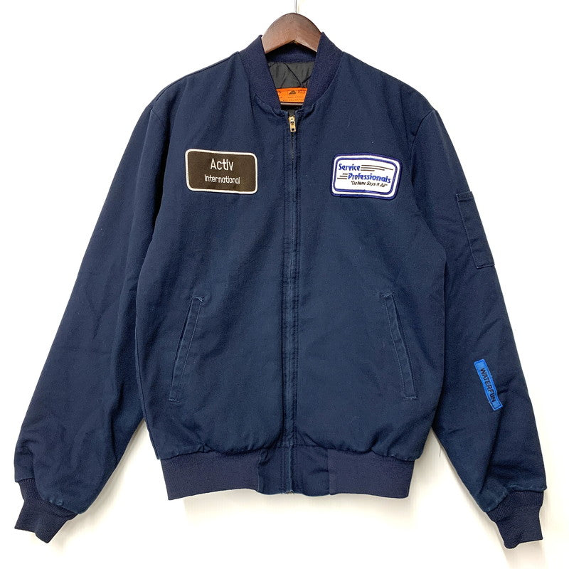 【中古品】【メンズ】 RED KAP レッドキャップ USA製 TALON ZIP QUILTING WORK JACKET タロンジップ キルティング ワーク ジャケット アウター 146-260516-kh-02-izu サイズ：S カラー：ネイビー 万代Net店