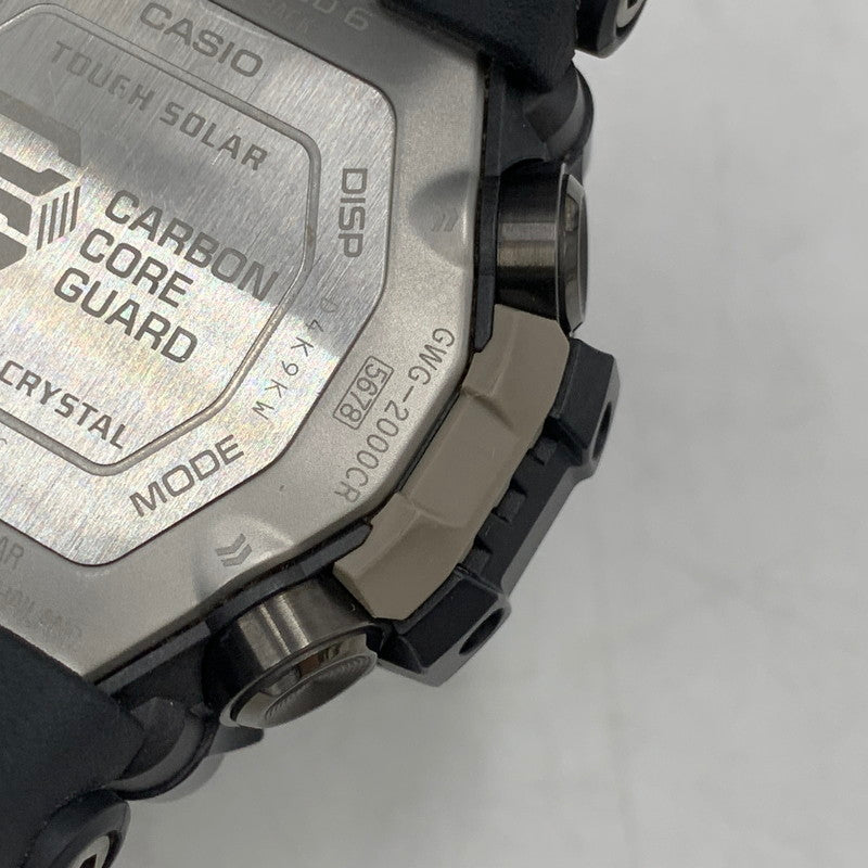 【中古品】【メンズ/レディース】 G-SHOCK ジーショック GWG-2000CR-1AJF MUDMASTER SOLAR DIGITAL WATCH マッドマスター ソーラー デジタル ウォッチ 腕時計 時計 196-260506-cs-03-izu サイズ：61.2 × 54.4 × 16.1 mm カラー：ブラック系 万代Net店