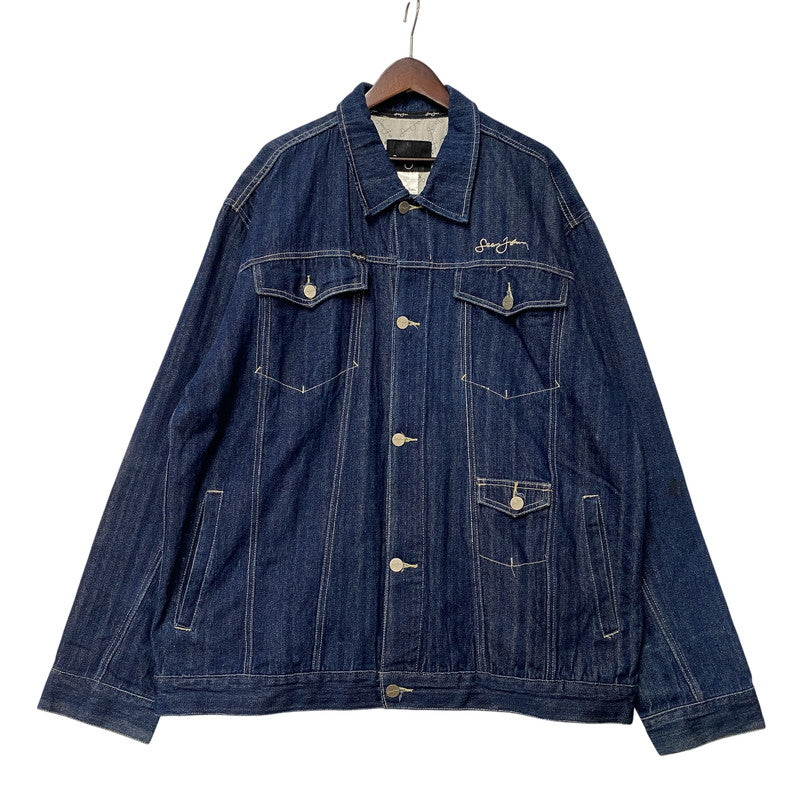 【中古品】【メンズ】 SEAN JOHN ショーンジョン SJ0612 DENIM JACKET デニム ジャケット アウター 146-260518-cs-15-izu サイズ：XXL カラー：インディゴ 万代Net店