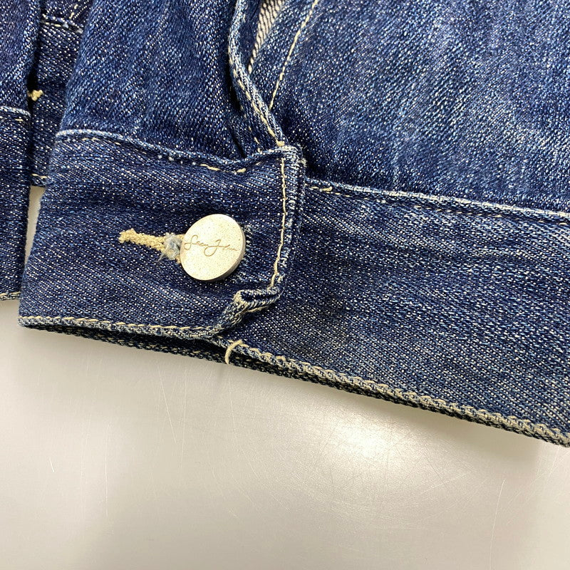 【中古品】【メンズ】 SEAN JOHN ショーンジョン SJ0612 DENIM JACKET デニム ジャケット アウター 146-260518-cs-15-izu サイズ：XXL カラー：インディゴ 万代Net店