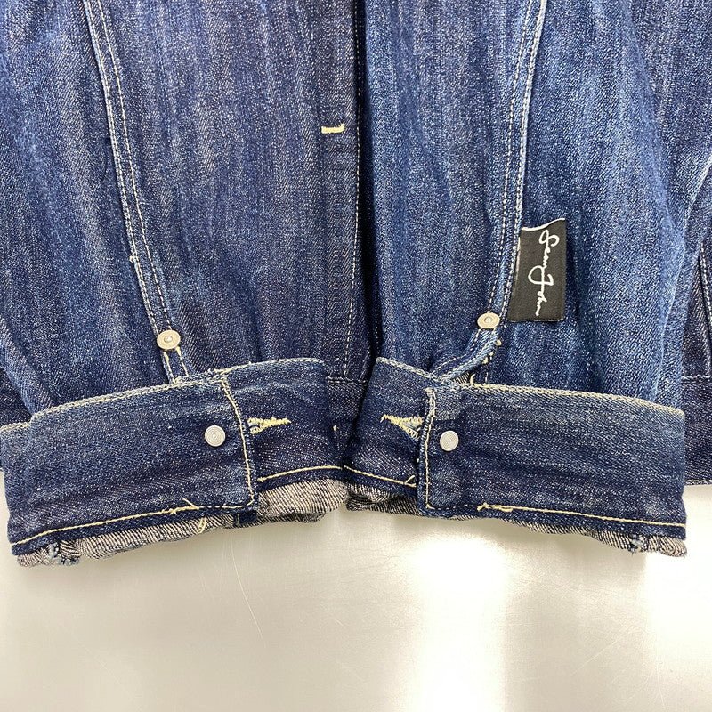 【中古品】【メンズ】 SEAN JOHN ショーンジョン SJ0612 DENIM JACKET デニム ジャケット アウター 146-260518-cs-15-izu サイズ：XXL カラー：インディゴ 万代Net店