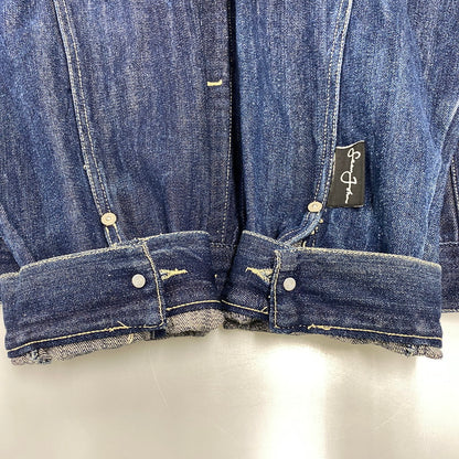 【中古品】【メンズ】 SEAN JOHN ショーンジョン SJ0612 DENIM JACKET デニム ジャケット アウター 146-260518-cs-15-izu サイズ：XXL カラー：インディゴ 万代Net店