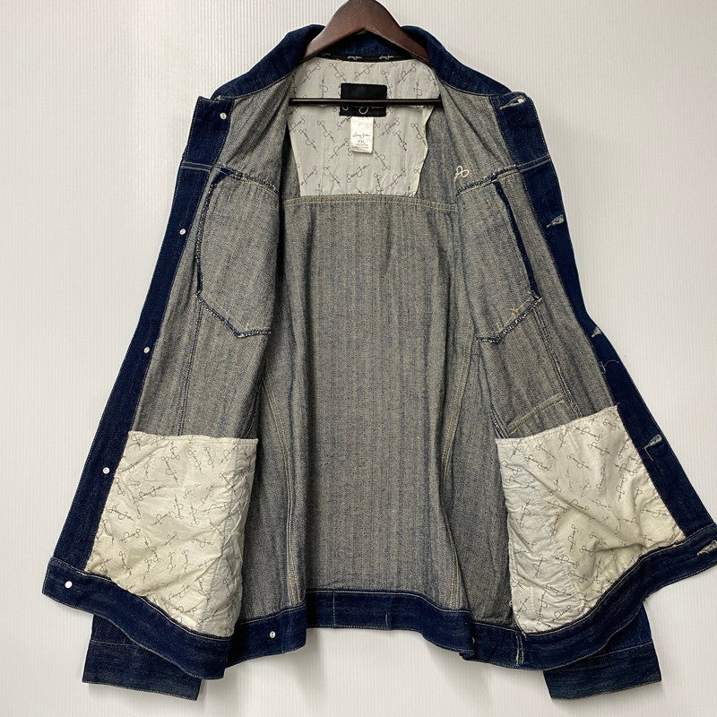 【中古品】【メンズ】 SEAN JOHN ショーンジョン SJ0612 DENIM JACKET デニム ジャケット アウター 146-260518-cs-15-izu サイズ：XXL カラー：インディゴ 万代Net店