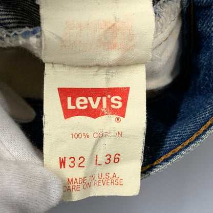 【現状渡し品】【メンズ】 LEVI'S リーバイス USA製 93年製 刻印555 90S 501 DENIM PANTS デニム パンツ ボトムス ズボン 157-260520-cs-02-izu サイズ：W32 L36 カラー：インディゴ 万代Net店