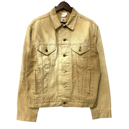 【現状渡し品】【メンズ】 Carhartt カーハート DUCK TRUCKER JACKET ダック トラッカージャケット アウター 146-260506-as-24-izu カラー：ベージュ 万代Net店
