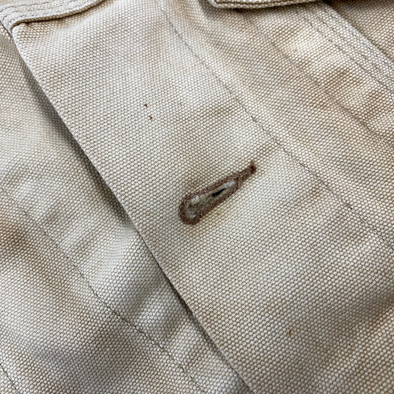 【現状渡し品】【メンズ】 Carhartt カーハート DUCK TRUCKER JACKET ダック トラッカージャケット アウター 146-260506-as-24-izu カラー：ベージュ 万代Net店