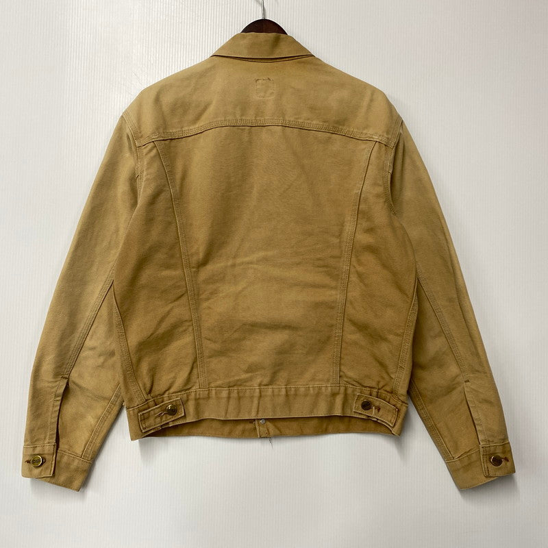 【現状渡し品】【メンズ】 Carhartt カーハート DUCK TRUCKER JACKET ダック トラッカージャケット アウター 146-260506-as-24-izu カラー：ベージュ 万代Net店