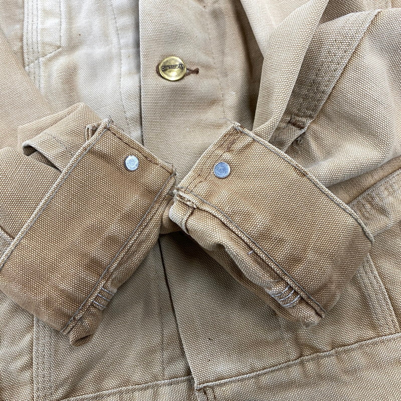 【現状渡し品】【メンズ】 Carhartt カーハート DUCK TRUCKER JACKET ダック トラッカージャケット アウター 146-260506-as-24-izu カラー：ベージュ 万代Net店