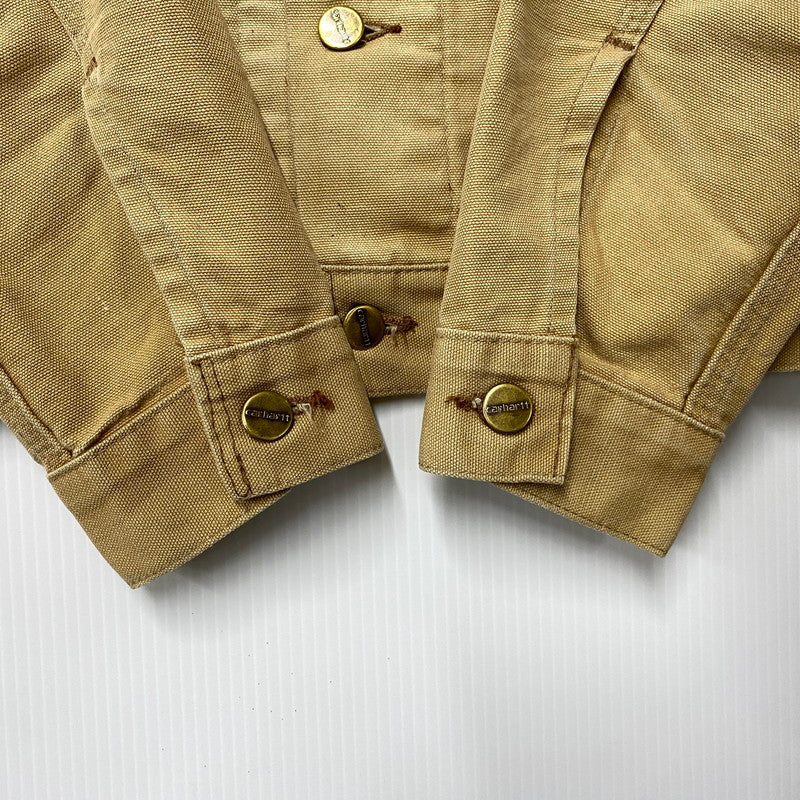 【現状渡し品】【メンズ】 Carhartt カーハート DUCK TRUCKER JACKET ダック トラッカージャケット アウター 146-260506-as-24-izu カラー：ベージュ 万代Net店