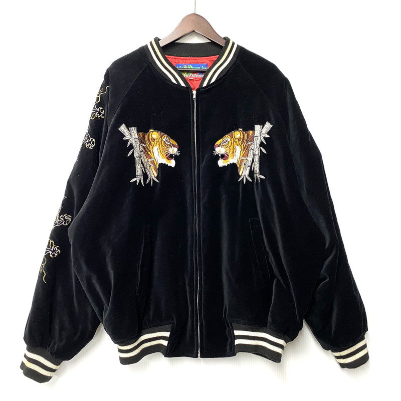 【中古品】【メンズ】 HOSHIHIME ホシヒメ 虎×龍 SUKAJAN スカジャン アウター 145-260506-cs-11-izu サイズ：5L カラー：ブラック 万代Net店