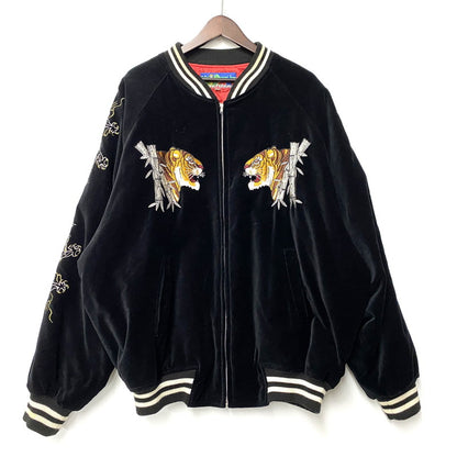 【中古品】【メンズ】 HOSHIHIME ホシヒメ 虎×龍 SUKAJAN スカジャン アウター 145-260506-cs-11-izu サイズ：5L カラー：ブラック 万代Net店