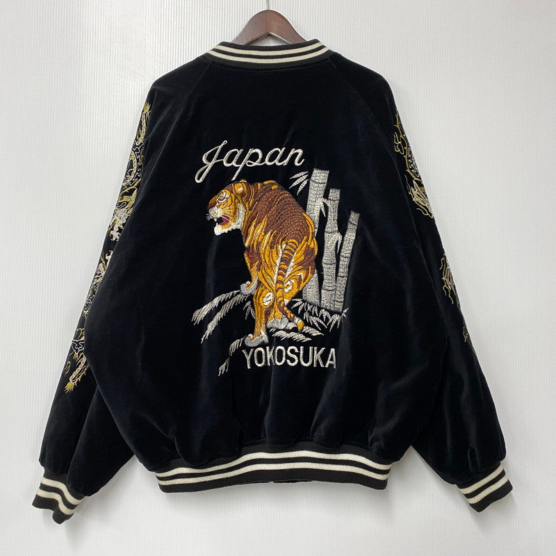 【中古品】【メンズ】 HOSHIHIME ホシヒメ 虎×龍 SUKAJAN スカジャン アウター 145-260506-cs-11-izu サイズ：5L カラー：ブラック 万代Net店