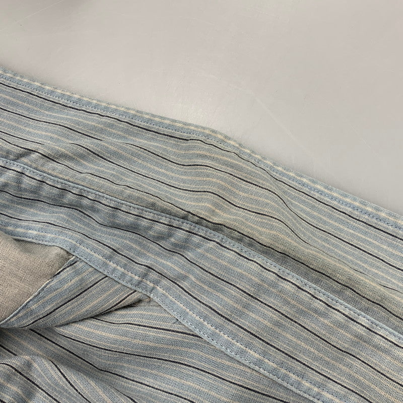 【中古品】【メンズ】 RALPH LAUREN POLO JEANS CO. ラルフローレンポロジーンズ STRIPE LS SHIRT ストライプ ロングスリーブ シャツ トップス 長袖 146-260517-cs-05-izu サイズ：4XT/4XA カラー：ライトブルー 万代Net店