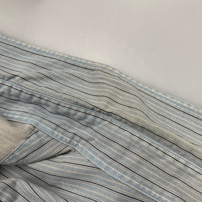 【中古品】【メンズ】 RALPH LAUREN POLO JEANS CO. ラルフローレンポロジーンズ STRIPE LS SHIRT ストライプ ロングスリーブ シャツ トップス 長袖 146-260517-cs-05-izu サイズ：4XT/4XA カラー：ライトブルー 万代Net店