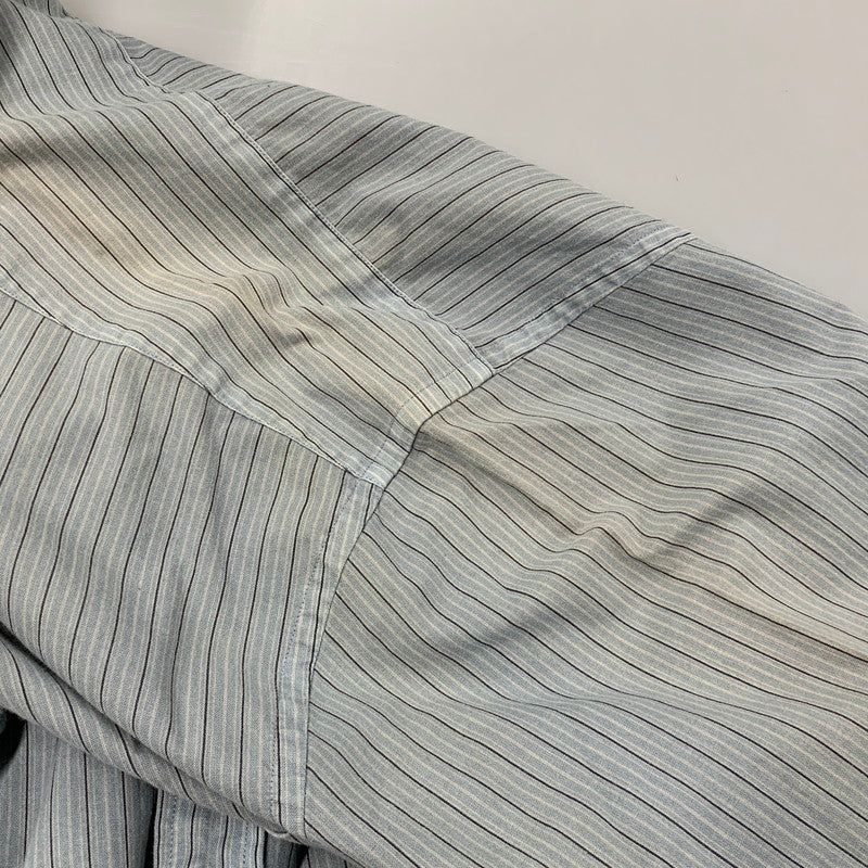 【中古品】【メンズ】 RALPH LAUREN POLO JEANS CO. ラルフローレンポロジーンズ STRIPE LS SHIRT ストライプ ロングスリーブ シャツ トップス 長袖 146-260517-cs-05-izu サイズ：4XT/4XA カラー：ライトブルー 万代Net店
