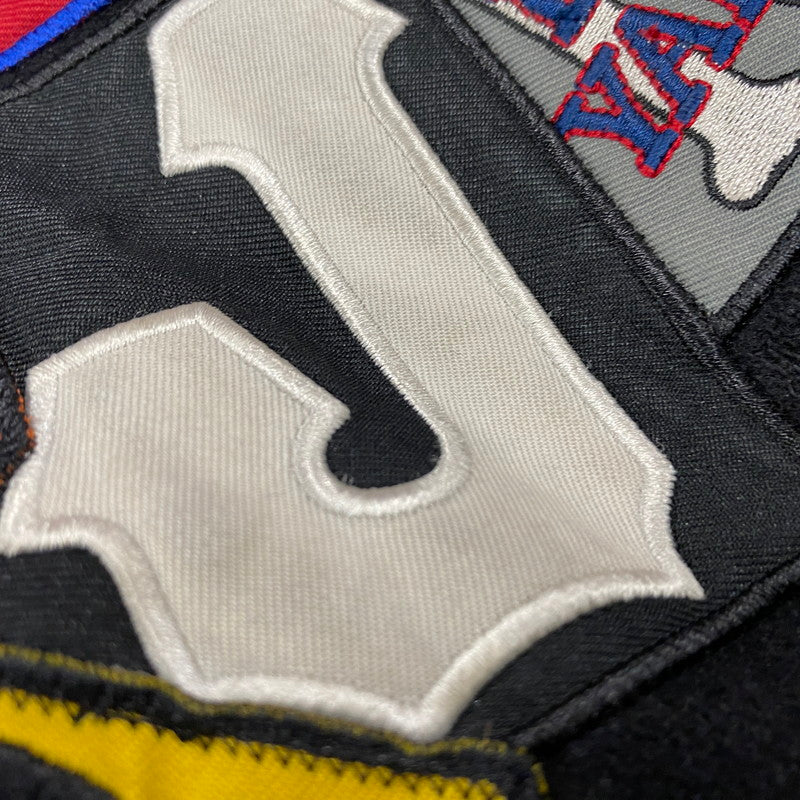 【中古品】【メンズ】 HEADGEAR ヘッドギア NEGRO LEAGUES BASEBALL WOOL WAPPEN VARSITY JACKET ワッペン バーシティジャケット 146-260506-as-35-izu サイズ：XXXXL カラー：ブラック 万代Net店