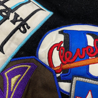 【中古品】【メンズ】 HEADGEAR ヘッドギア NEGRO LEAGUES BASEBALL WOOL WAPPEN VARSITY JACKET ワッペン バーシティジャケット 146-260506-as-35-izu サイズ：XXXXL カラー：ブラック 万代Net店