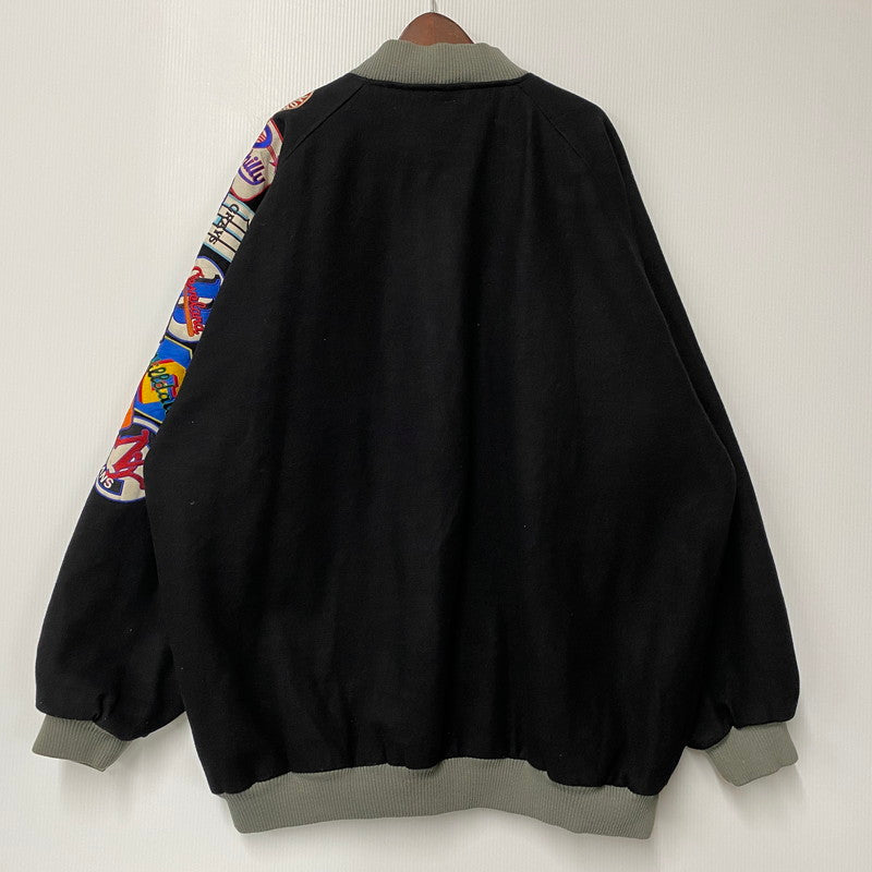 【中古品】【メンズ】 HEADGEAR ヘッドギア NEGRO LEAGUES BASEBALL WOOL WAPPEN VARSITY JACKET ワッペン バーシティジャケット 146-260506-as-35-izu サイズ：XXXXL カラー：ブラック 万代Net店