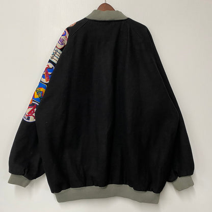 【中古品】【メンズ】 HEADGEAR ヘッドギア NEGRO LEAGUES BASEBALL WOOL WAPPEN VARSITY JACKET ワッペン バーシティジャケット 146-260506-as-35-izu サイズ：XXXXL カラー：ブラック 万代Net店