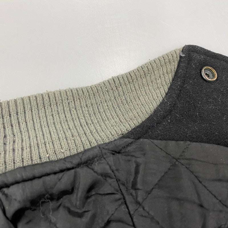 【中古品】【メンズ】 HEADGEAR ヘッドギア NEGRO LEAGUES BASEBALL WOOL WAPPEN VARSITY JACKET ワッペン バーシティジャケット 146-260506-as-35-izu サイズ：XXXXL カラー：ブラック 万代Net店
