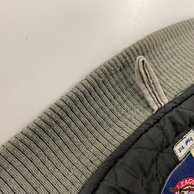 【中古品】【メンズ】 HEADGEAR ヘッドギア NEGRO LEAGUES BASEBALL WOOL WAPPEN VARSITY JACKET ワッペン バーシティジャケット 146-260506-as-35-izu サイズ：XXXXL カラー：ブラック 万代Net店