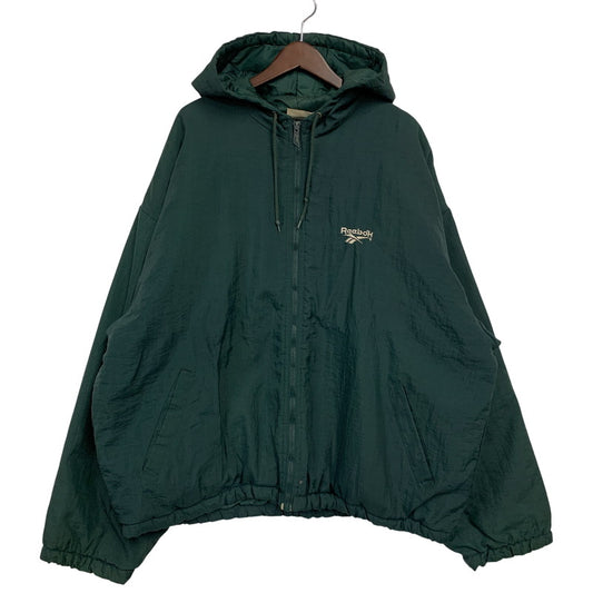 【中古品】【メンズ】 REEBOK リーボック 90S HOODED PUFF JACKET フーデッド パフ ジャケット アウター 146-260517-cs-02-izu サイズ：XL カラー：グリーン 万代Net店