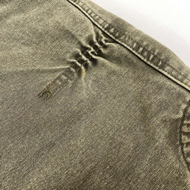 【現状渡し品】【メンズ】 Carhartt カーハート DUCK VEST V02 MOS ダックベスト 146-260506-as-25-izu サイズ：4XL TALL カラー：モスグリーン 万代Net店