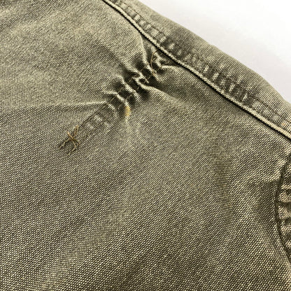 【現状渡し品】【メンズ】 Carhartt カーハート DUCK VEST V02 MOS ダックベスト 146-260506-as-25-izu サイズ：4XL TALL カラー：モスグリーン 万代Net店