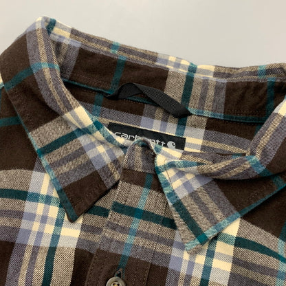 【中古品】【メンズ】 CARHARTT カーハート 105078 DKB 21AW LOOSE FIT HEAVYWEIGHT FLANNEL PLAID SHIRT ルーズ フィット ヘビーウェイト フランネル プレイド シャツ トップス 長袖 146-260517-cs-04-izu サイズ：3XL-TALL カラー：マルチ 万代Net店