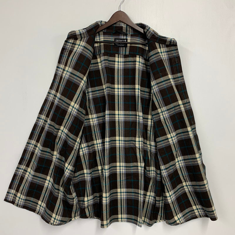 【中古品】【メンズ】 CARHARTT カーハート 105078 DKB 21AW LOOSE FIT HEAVYWEIGHT FLANNEL PLAID SHIRT ルーズ フィット ヘビーウェイト フランネル プレイド シャツ トップス 長袖 146-260517-cs-04-izu サイズ：3XL-TALL カラー：マルチ 万代Net店