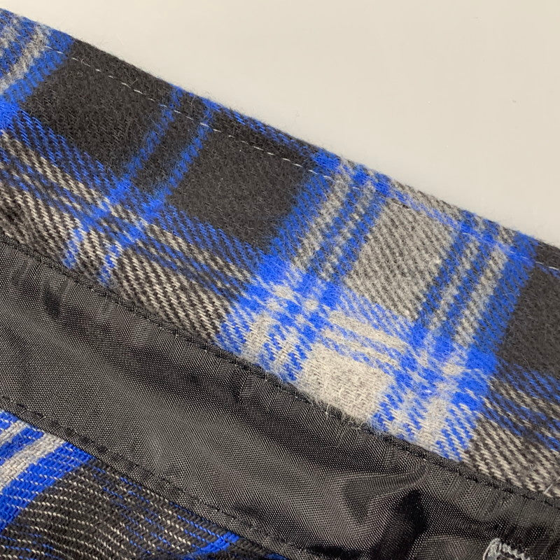 【中古品】【メンズ】 KEY キー USA製 90S HEAVY FLANNEL CHECK LS SHIRT ヘビー フランネル チェック ロングスリーブ シャツ トップス 長袖 146-260517-cs-01-izu サイズ：3XL カラー：ブルー×ブラック 万代Net店