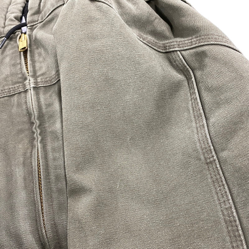 【中古品】【メンズ】 Carhartt カーハート SANDSTONE JACKSON HOODED COAT JACKET SHERPA LINED C95 ARG サンドストーン ジャクソンコート ジャケット メキシコ製 146-260506-as-23-izu サイズ：3XL-TALL カラー：カーキ 万代Net店