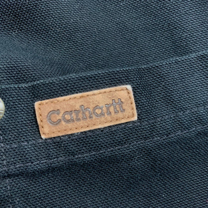 【中古品】【メンズ】 CARHARTT カーハート S96BLK 2009年製 00S CANVAS WORK SHIRT JACKET キャンバス ワーク シャツ ジャケット アウター 146-260517-cs-21-izu サイズ：3XL カラー：ブラック 万代Net店
