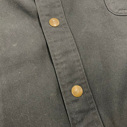 【中古品】【メンズ】 CARHARTT カーハート S96BLK 2009年製 00S CANVAS WORK SHIRT JACKET キャンバス ワーク シャツ ジャケット アウター 146-260517-cs-21-izu サイズ：3XL カラー：ブラック 万代Net店