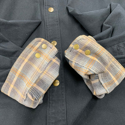 【中古品】【メンズ】 CARHARTT カーハート S96BLK 2009年製 00S CANVAS WORK SHIRT JACKET キャンバス ワーク シャツ ジャケット アウター 146-260517-cs-21-izu サイズ：3XL カラー：ブラック 万代Net店