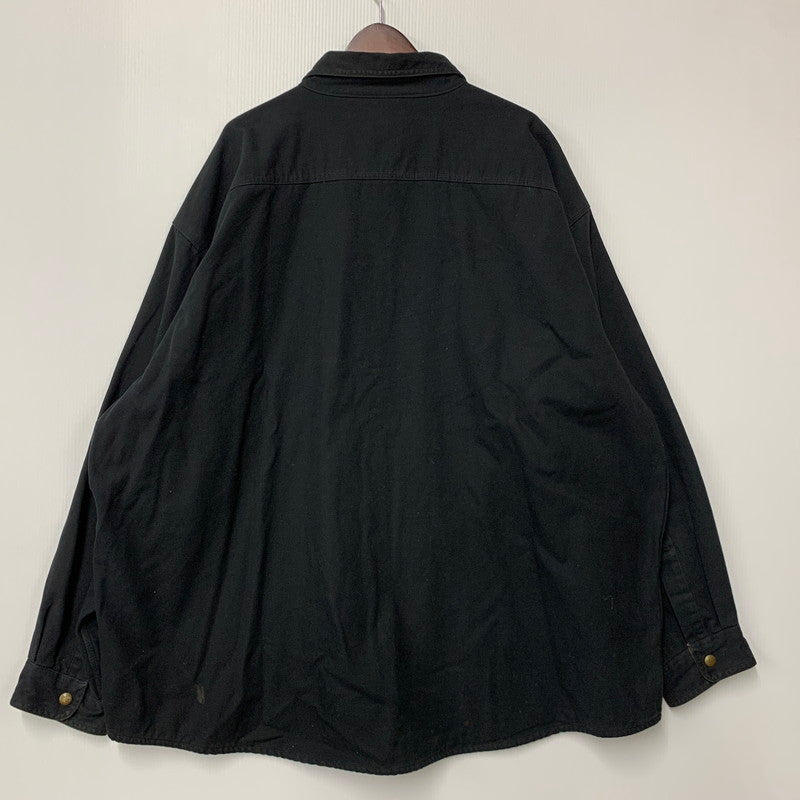 【中古品】【メンズ】 CARHARTT カーハート S96BLK 2009年製 00S CANVAS WORK SHIRT JACKET キャンバス ワーク シャツ ジャケット アウター 146-260517-cs-21-izu サイズ：3XL カラー：ブラック 万代Net店