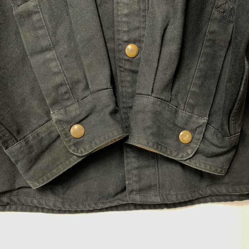 【中古品】【メンズ】 CARHARTT カーハート S96BLK 2009年製 00S CANVAS WORK SHIRT JACKET キャンバス ワーク シャツ ジャケット アウター 146-260517-cs-21-izu サイズ：3XL カラー：ブラック 万代Net店