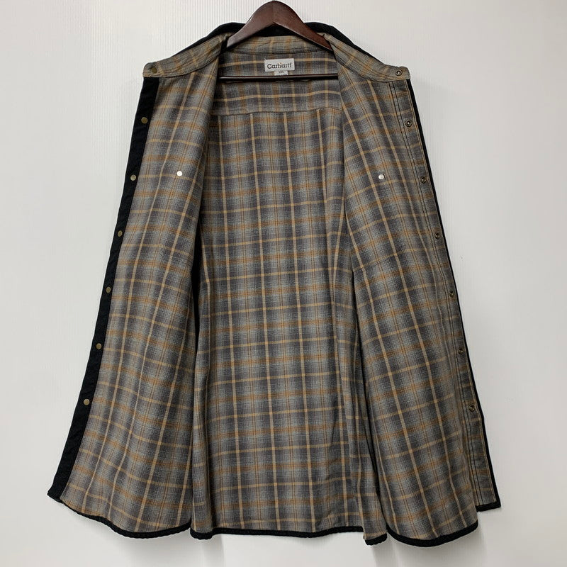 【中古品】【メンズ】 CARHARTT カーハート S96BLK 2009年製 00S CANVAS WORK SHIRT JACKET キャンバス ワーク シャツ ジャケット アウター 146-260517-cs-21-izu サイズ：3XL カラー：ブラック 万代Net店