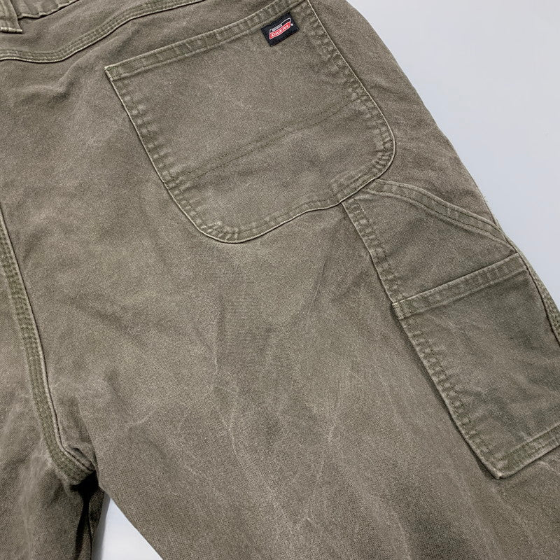 【中古品】【メンズ】 DICKIES ディッキーズ DUCK PAINTER WORK PANTS ダック ペインター ワーク パンツ ボトムス ズボン 157-260517-cs-10-izu サイズ：44×30 カラー：ブラウン 万代Net店