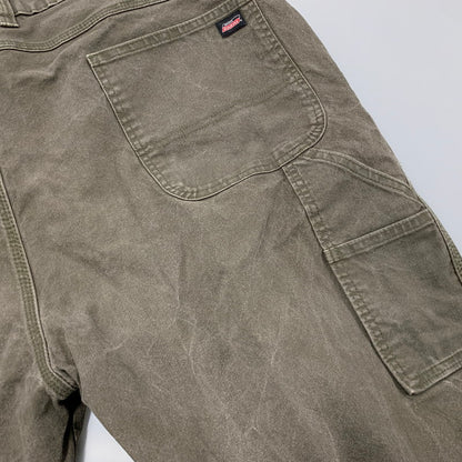 【中古品】【メンズ】 DICKIES ディッキーズ DUCK PAINTER WORK PANTS ダック ペインター ワーク パンツ ボトムス ズボン 157-260517-cs-10-izu サイズ：44×30 カラー：ブラウン 万代Net店