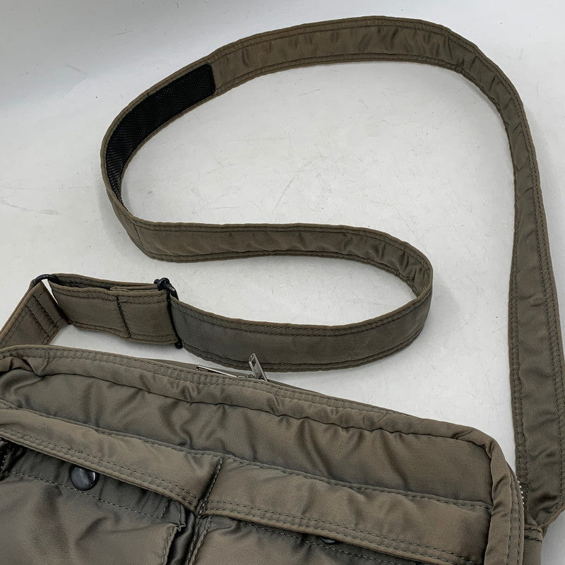 【中古品】【メンズ/レディース】 PORTER ポーター TANKER SHOULDER BAG タンカー ショルダー バッグ カバン 鞄 188-260506-cs-10-izu カラー：カーキ 万代Net店