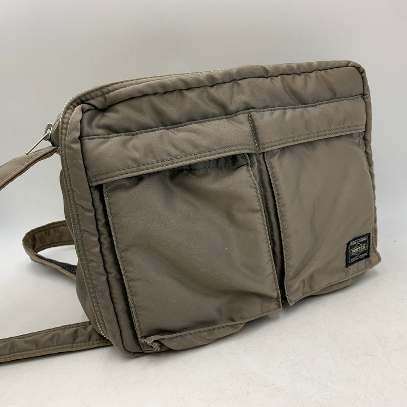 【中古品】【メンズ/レディース】 PORTER ポーター TANKER SHOULDER BAG タンカー ショルダー バッグ カバン 鞄 188-260506-cs-10-izu カラー：カーキ 万代Net店