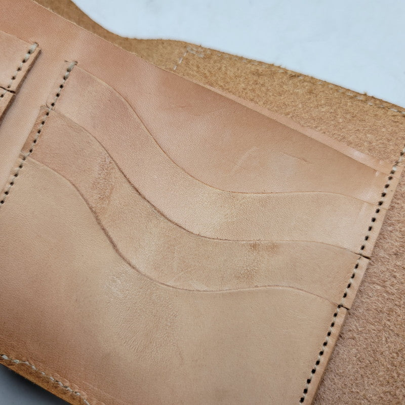 【中古品】【メンズ/レディース】 USED LEATHER COMPACT WALLET レザー コンパクト ウォレット 財布 200-260516-as-41-izu カラー：キャメル 万代Net店