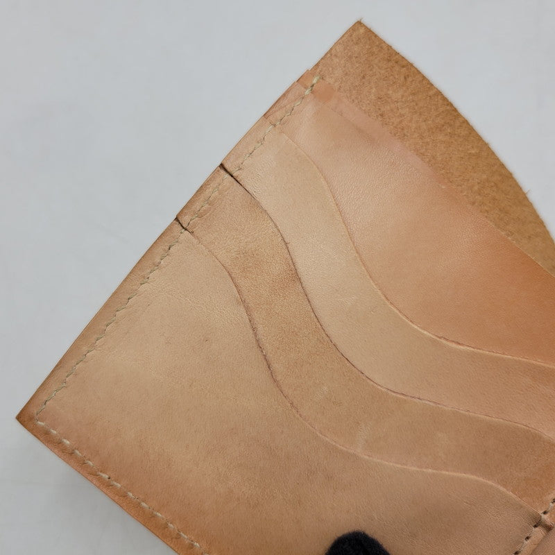 【中古品】【メンズ/レディース】 USED LEATHER COMPACT WALLET レザー コンパクト ウォレット 財布 200-260516-as-41-izu カラー：キャメル 万代Net店
