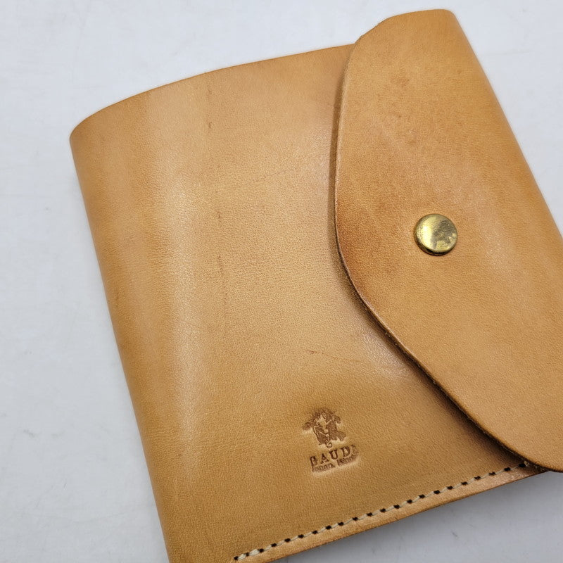 【中古品】【メンズ/レディース】 USED LEATHER COMPACT WALLET レザー コンパクト ウォレット 財布 200-260516-as-41-izu カラー：キャメル 万代Net店