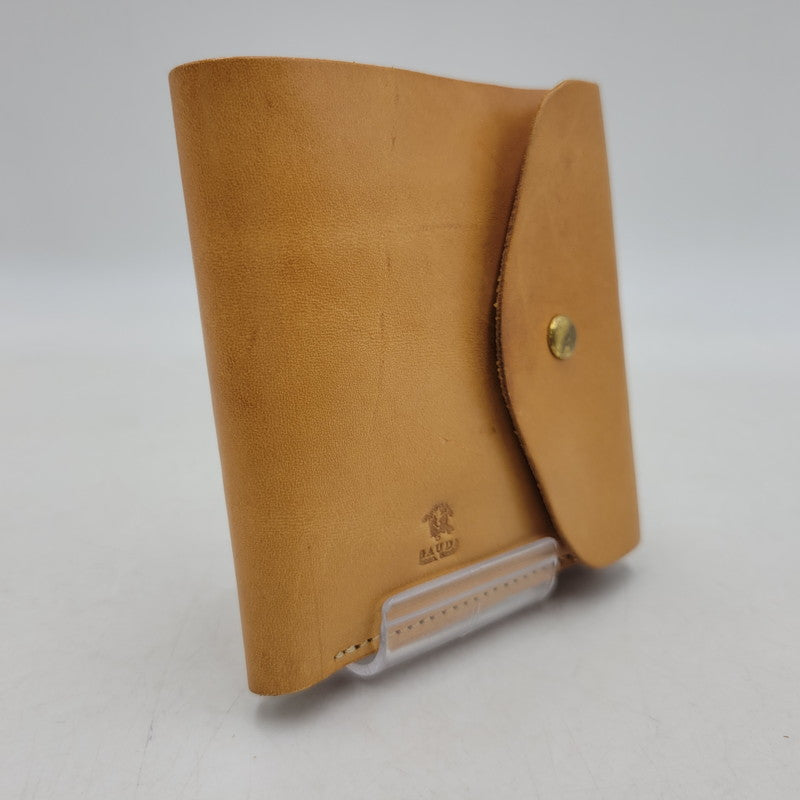 【中古品】【メンズ/レディース】 USED LEATHER COMPACT WALLET レザー コンパクト ウォレット 財布 200-260516-as-41-izu カラー：キャメル 万代Net店
