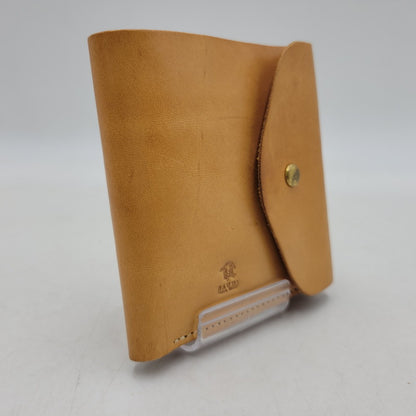 【中古品】【メンズ/レディース】 USED LEATHER COMPACT WALLET レザー コンパクト ウォレット 財布 200-260516-as-41-izu カラー：キャメル 万代Net店